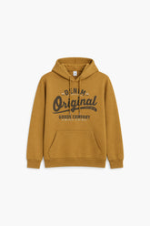 Men Branded Pull Over Hoodie - Mustard