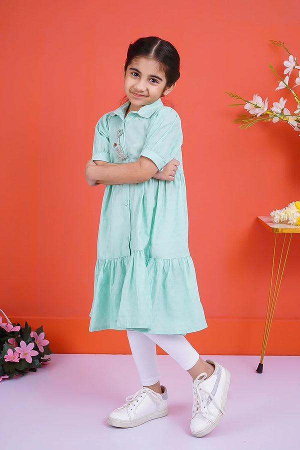 JACQUARD LONG DRESS