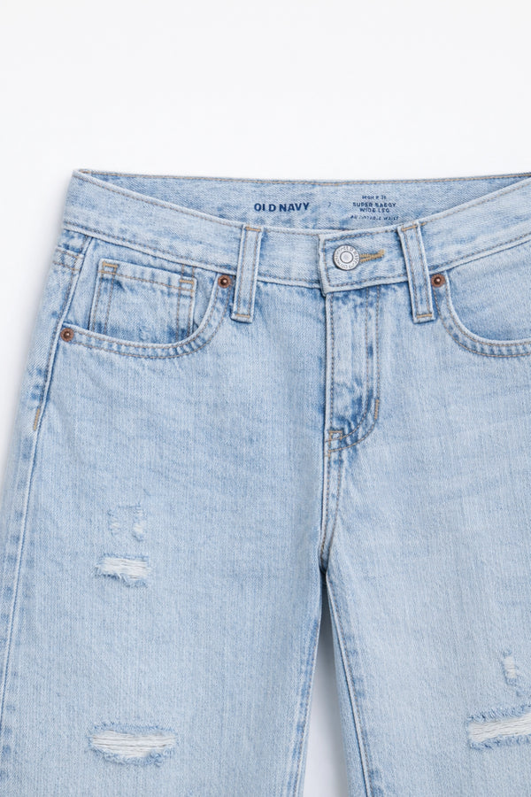 Girls Branded Jeans - Ice Blue