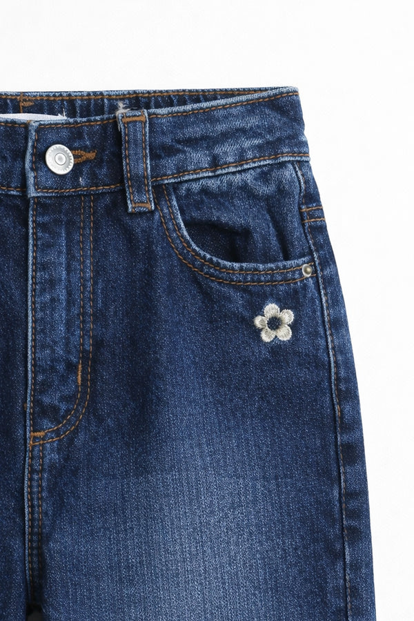 Girls Branded Jeans - D/Blue