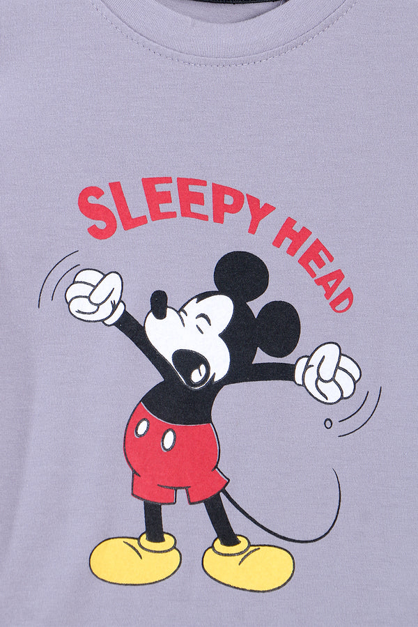 Boys Branded Graphic T-Shirt - Purple
