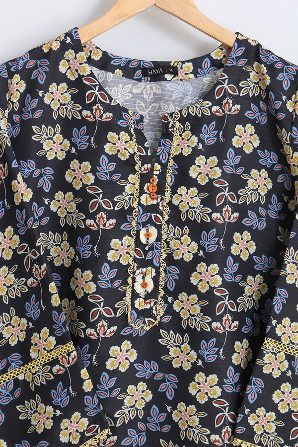 PRINTED SLUB SHIRT