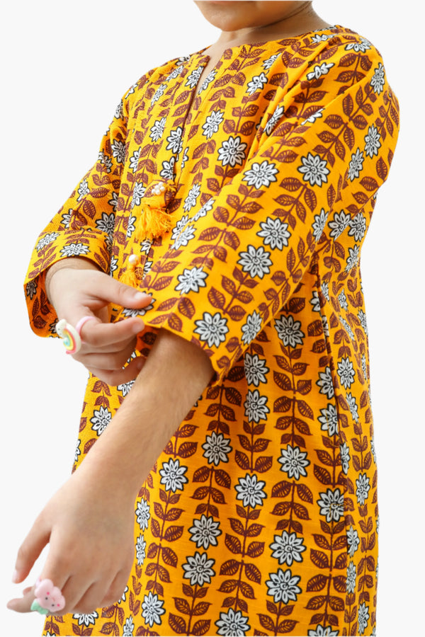 2 PIECE PRINTED KHADDAR SUIT