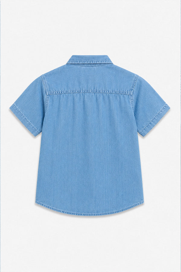 Girls Branded Shirt - L/Blue