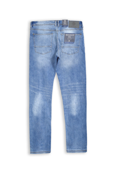 Men Branded Denim Jeans - Blue