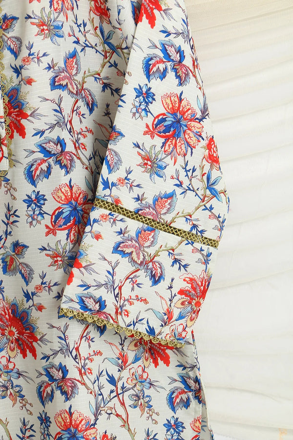 PRINTED SLUB SHIRT