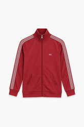 Women Branded Interlock Zipper - Red