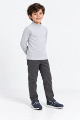 Boys Branded High Neck - Grey