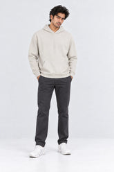 Men Branded Pullover Hoodie - Fawn