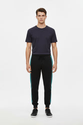 Men Branded Trouser - Black