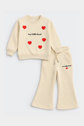 PRINTED FLEECE 2 PC SUIT