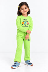 PRINTED FLEECE 2 PC SUIT