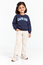 Girls Branded EMB Fleece Sweatshirt - Navy