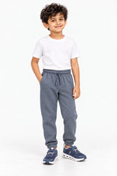 Boys Branded Fleece Trouser - SMOKEGREY