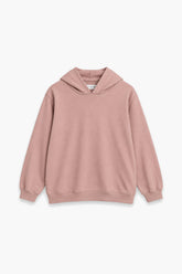 Women Branded Terry Pullover Hoodie - Pink
