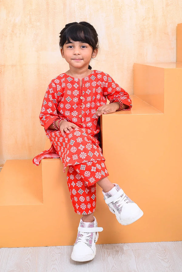 2 PIECE PRINTED KHADDAR SUIT