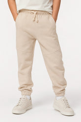 Boys Branded Trouser - Cream