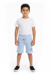 Boy Branded Short - Sky Blue
