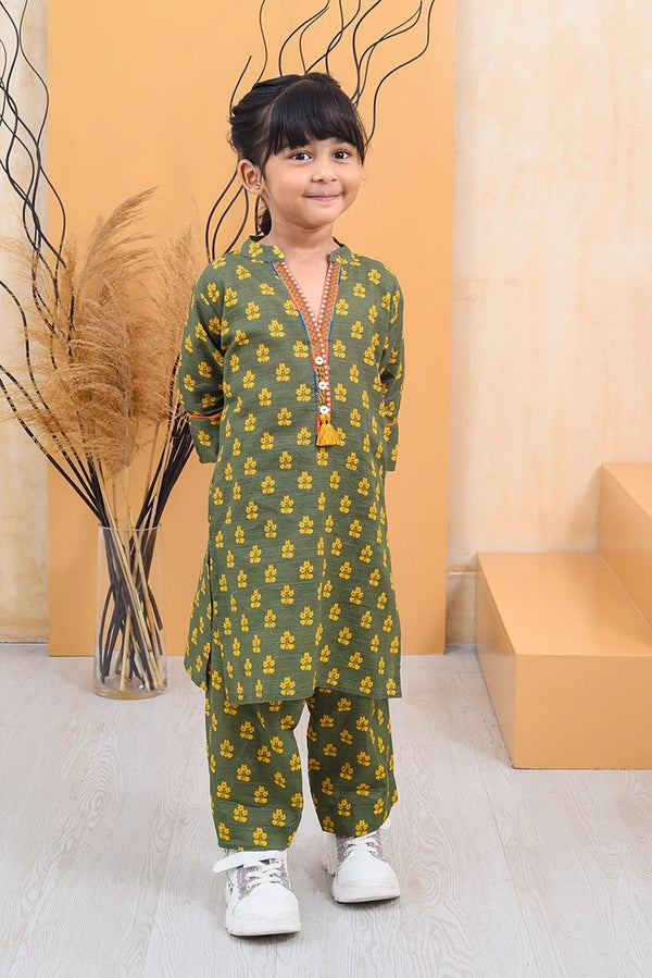 2 PIECE PRINTED KHADDAR SUIT
