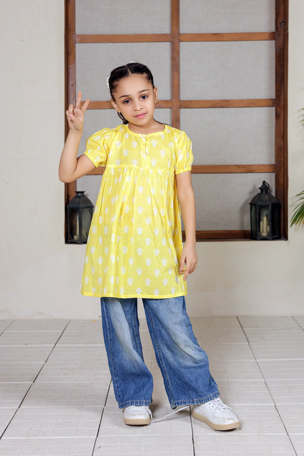 PRINTED LAWN FROCK