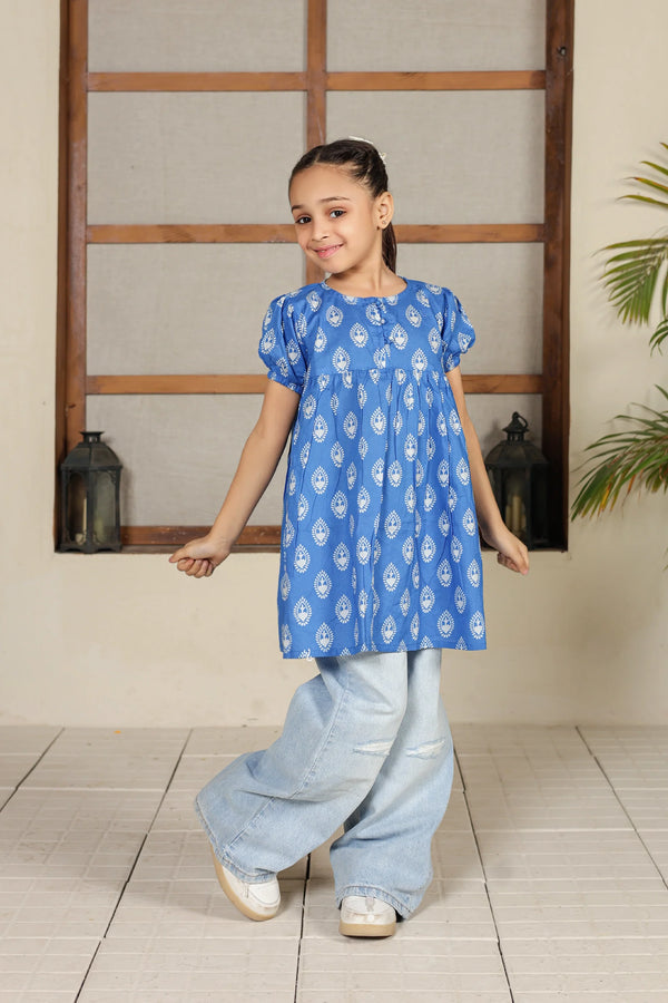 PRINTED LAWN FROCK