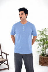 Men Branded jersay T-Shirt - Blue