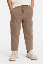 Boys Branded Cargo Pajama - Brown