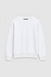 Women Branded Fleece Sweatshirt - White