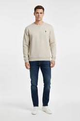 Men U.S. Polo Basic Sweatshirt - Cream
