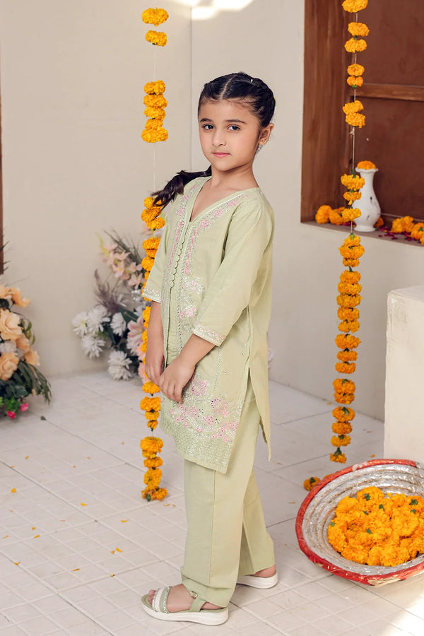 2 PIECE EMB LAWN SUIT