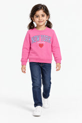 Girls Branded Graphic Sweatshirt - Pink