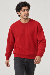 Men Branded Fleece Sweatshirt - Red