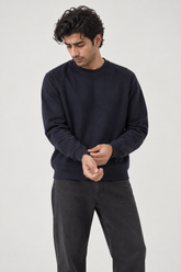 Men Branded Fleece Sweatshirt - N/Blue