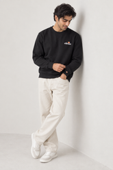 Men Branded EMB Sweatshirt - Black