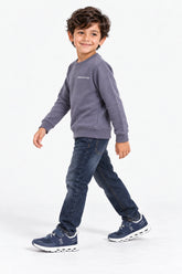 Boys Branded Graphic Sweatshirt - L/Purple