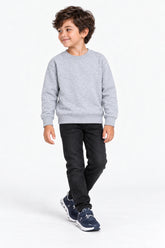 Boys Branded Sweatshirt - Heather Grey