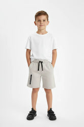 Boy Branded Graphic Short - Fawn