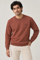 Men Branded Graphic Sweatshirt - Brown