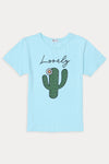Women's Graphic T-Shirt WT18 - Light Blue