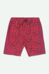 Men Branded Camouflage Short - Red
