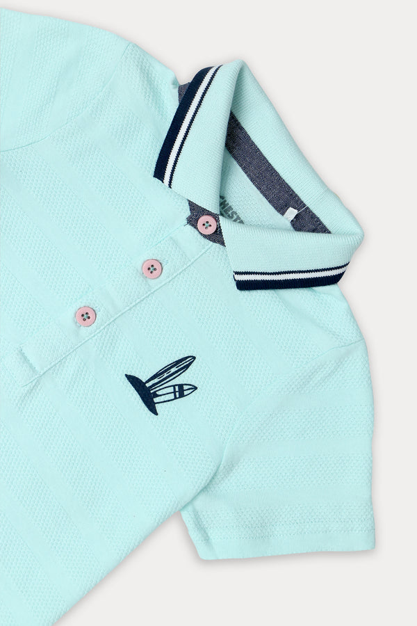 Boys Branded Polo - Mint