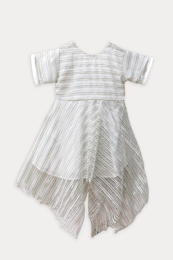 Girls Fancy Frock JGF04 - Off White