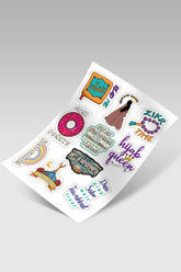 Pack of 10 islamic stickers