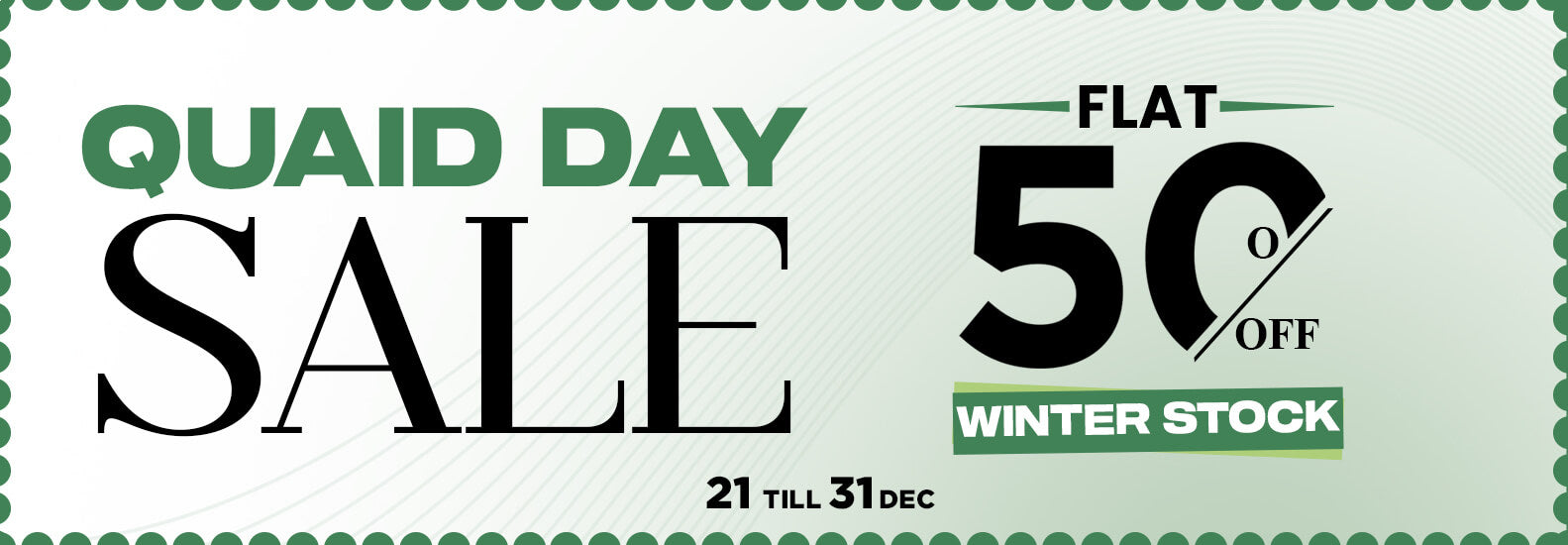 Quaid DAY SALE | FLAT 50% OFF ON ENTIRE WINTER STOCK Image