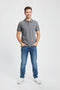 Men Pique Polo - Grey