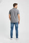 Men Pique Polo - Grey