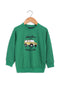 Boys Graphic V-Notch Sweatshirt BS-32- Green