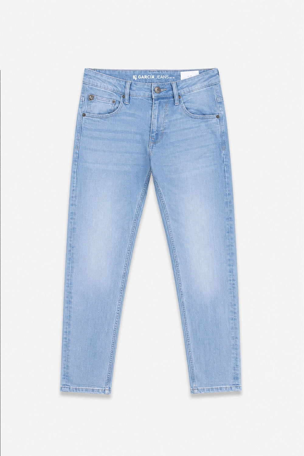 Men Branded Denim Jeans - Ice Blue