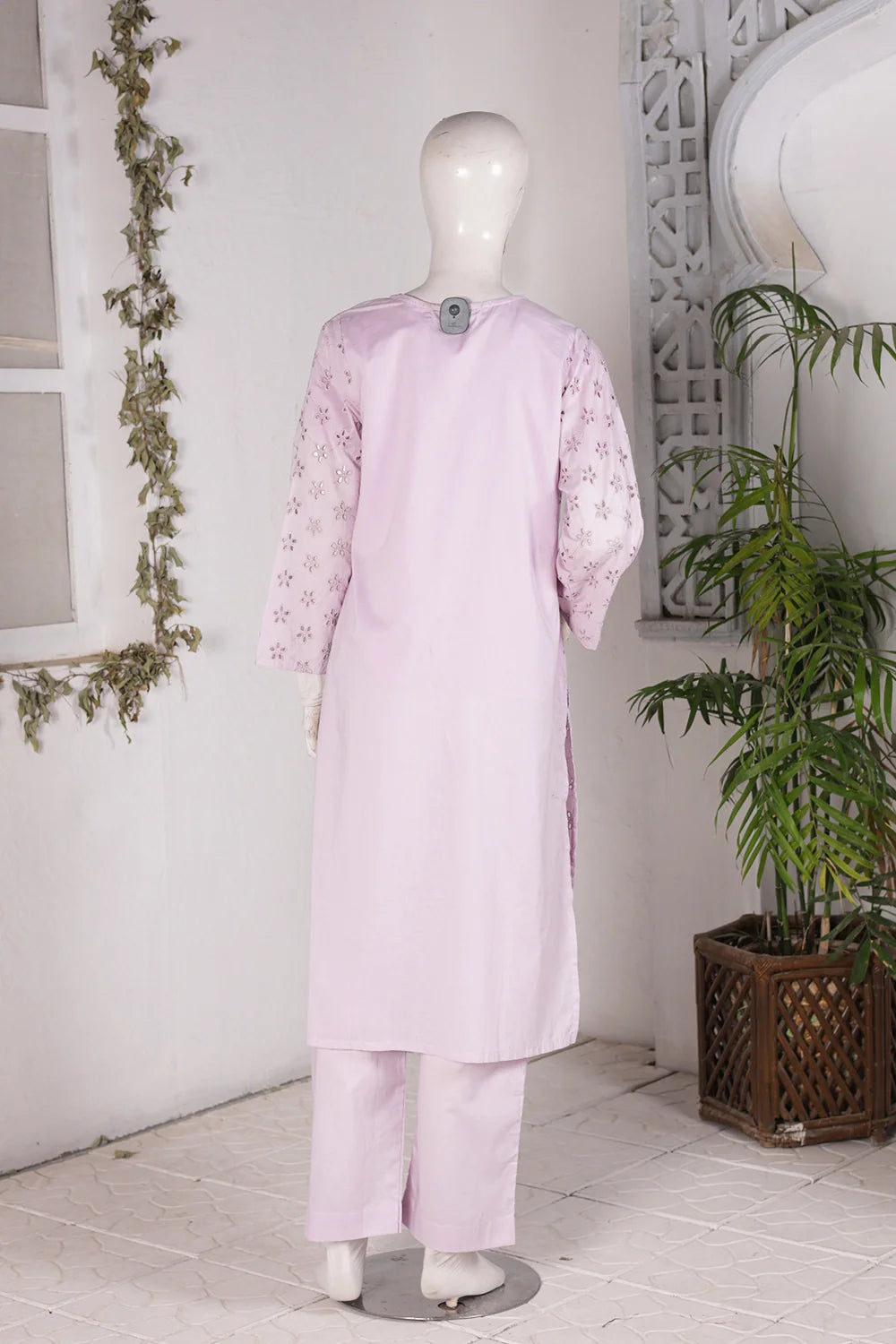 2 PIECE EMB LAWN SUIT