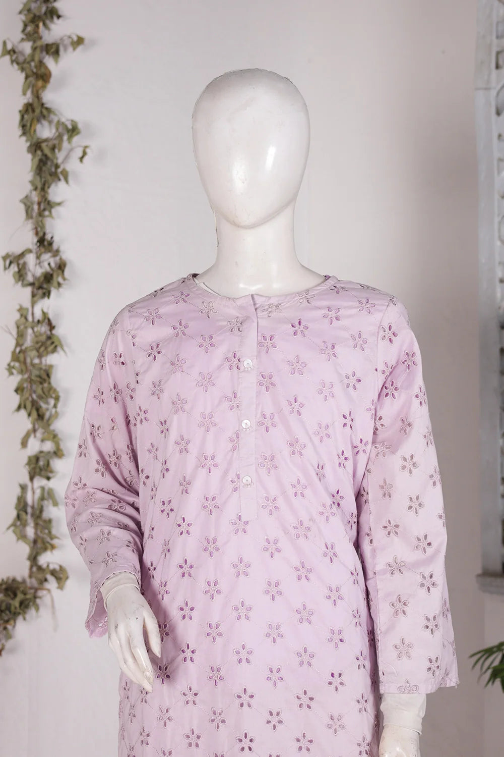 2 PIECE EMB LAWN SUIT